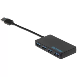 Image of Nikkai USB-A to 4 Port USB-A 3.1 Super Speed Portable Hub