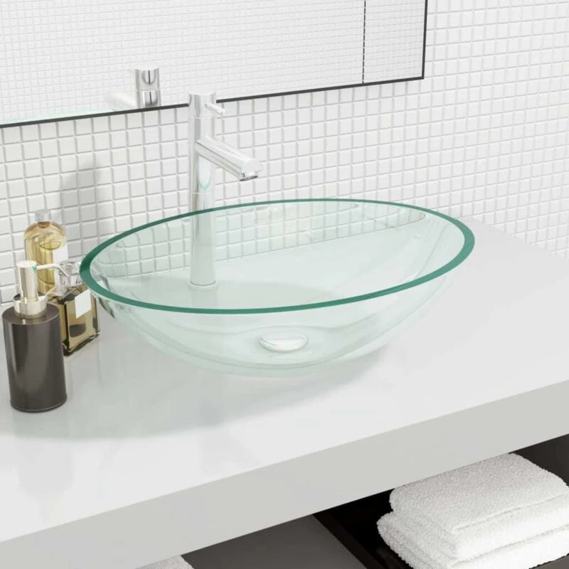 Image of vidaXL Basin Ceramic White 41x30x12 cm, White 142339