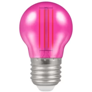 Image of Crompton LED Filament Round 4.5W Pink ES-E27