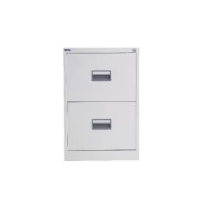 Image of Talos 2 Drawer Filing Cabinet White KF78765