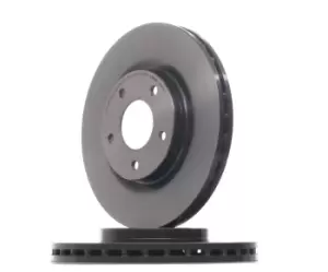 Image of PAIR PAINTED BREMBO BRAKE DISCS 09.A637.11