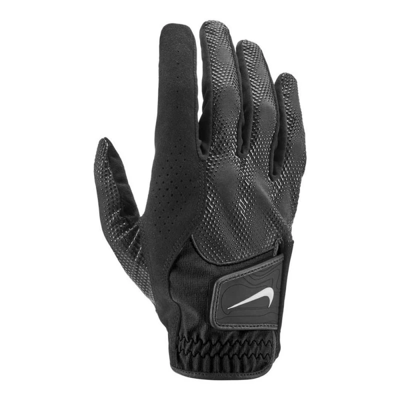 Image of Nike Mens Storm-FIT Golf Glove in Black Size: XL Black Male XL