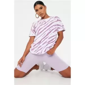 Image of I Saw It First Lilac Viscose Cycling Shorts - Purple