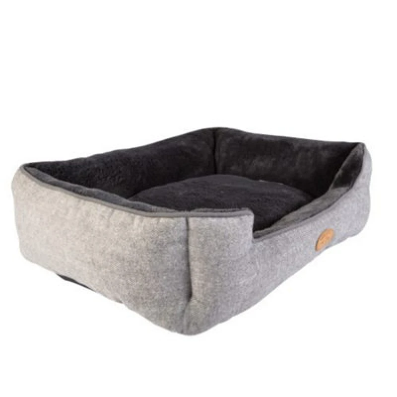 Image of Banbury & Co Herringbone Square Bed Faux Large