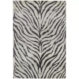 Image of Asiatic Carpets Nova Machine Woven Rug Zebra Grey - 200 x 290cm