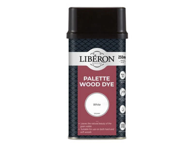 Image of Liberon Palette Wood Dye White 250ml White unisex