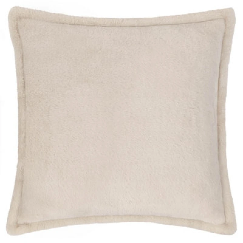 Image of Furn Furn Kallu Plush Faux Fur Cushion in Natural Size: 45cm x 45cm Natural 45cm x 45cm Unisex 5025532814791