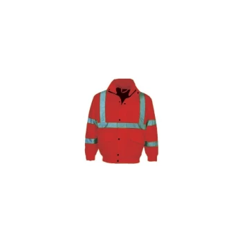 Image of Hi-vis CL3 Bomber Jacket (EN20471) Orange - XL - Sitesafe