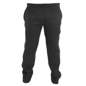Image of Duke Mens Kingsize Albert Open Hem Jogging Bottoms (1XL) (Black)