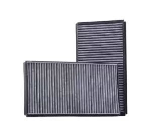 Image of RIDEX Pollen filter 424I0010 Filter, interior air,Cabin filter BMW,ALPINA,5 Limousine (E60),5 Touring (E61),6 Coupe (E63),6 Cabrio (E64),B5 (E60)