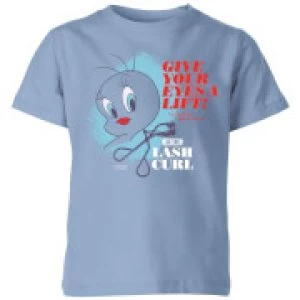 Image of Looney Tunes ACME Lash Curler Kids T-Shirt - Sky Blue - 11-12 Years - Sky blue