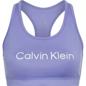 Image of Calvin Klein Performance Klein Performance Logo Mid Bra Womens - Purple