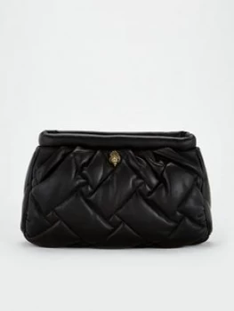 Image of Kurt Geiger London Kensington Soft Clutch Bag - Black