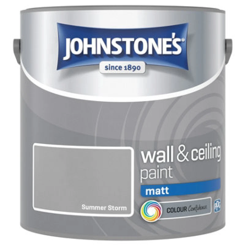 Image of Johnstone's Matt Emulsion Paint, 2.5L, Summer Storm