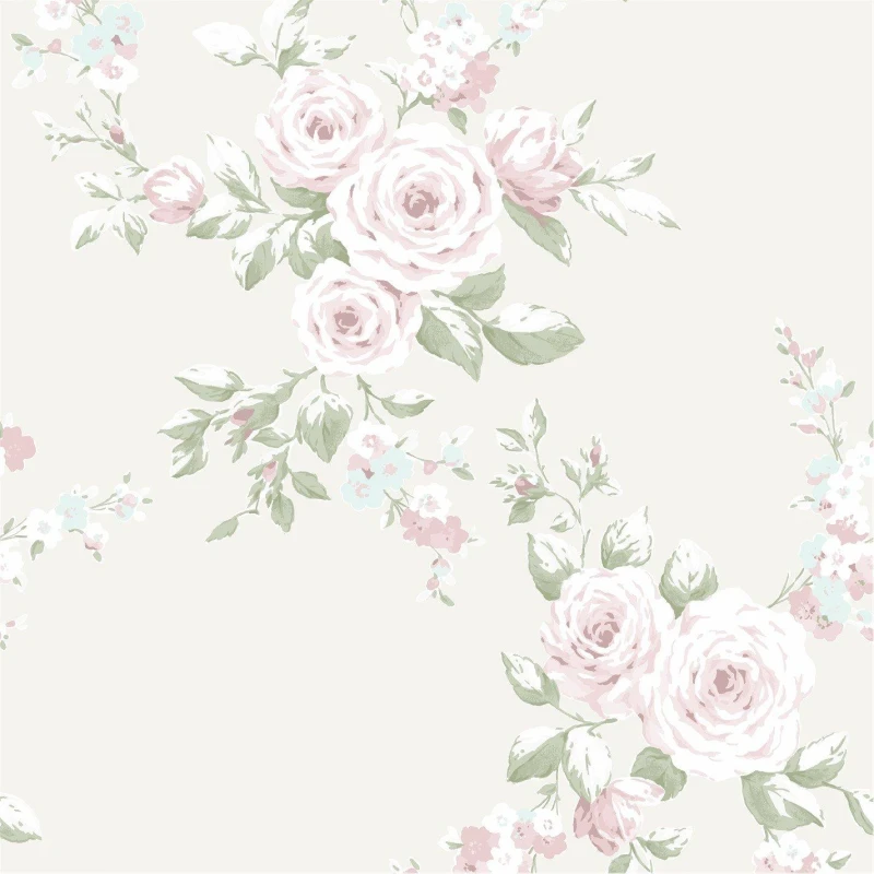 Image of Catherine Lansfield Canterbury Floral Wallpaper Cream unisex One Size