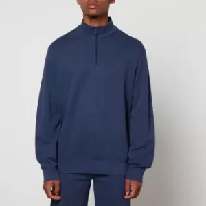 Image of Polo Ralph Lauren Brushed Cotton-Blend Half-Zip Sweatshirt - L