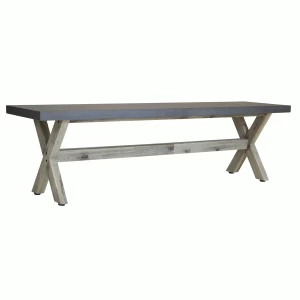Image of Charles Bentley Fibre Cement and Acacia Wood Dining Bench