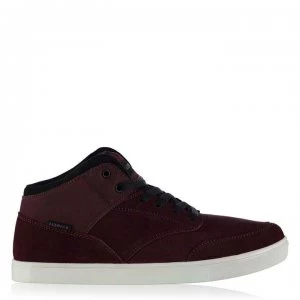 Image of Airwalk Breaker Mid Mens Skate Shoes - Burgundy