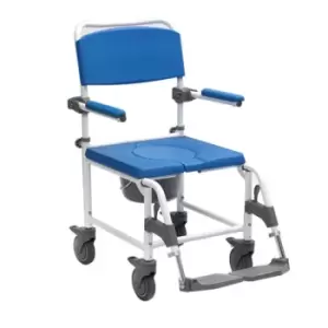 Image of NRS Healthcare Adaptable Shower Commode Chair - Attendant Controlled