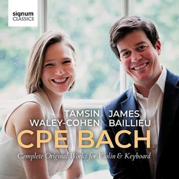 Image of Tamsin Waley-Cohen & Jam - CPE Bach: Complete Original Works for Violin & Keyboard CD