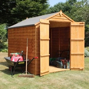 Image of Mercia Overlap Apex Double Door Value Shed - 8' x 6'