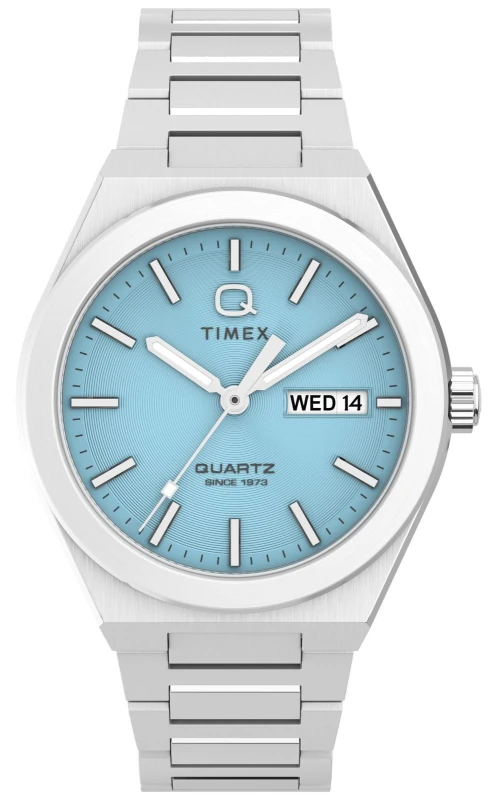 Image of Timex TW2Y35200 Q Timex Continental Day/Date (39mm) Light Watch
