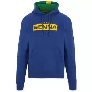 Image of Ayrton Senna FW Logo Hoody (Navy)