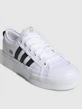 Image of Adidas Originals Nizza Platform - White