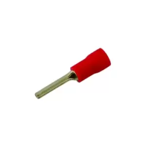Image of Pin Terminal 12mm Red Pk 100 Connect 30153
