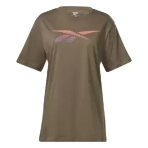 Image of Reebok Logo T-Shirt Mens - Brown