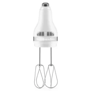 Image of KitchenAid 5KHM5110BWH 5 Speed 85W Hand Mixer - White
