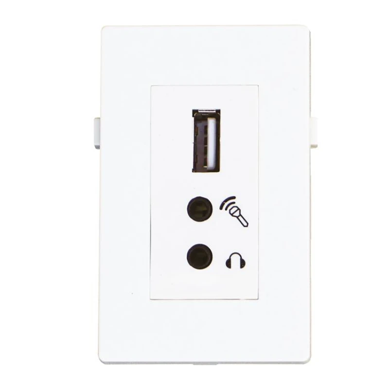 Image of Garbot USB2.0+2x Mini Jack Module - 20 cm. White
