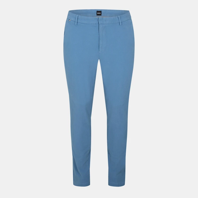 Image of Boss Mens Kaito1 Straight Leg Trousers Light/Pstl Blue male 30W R