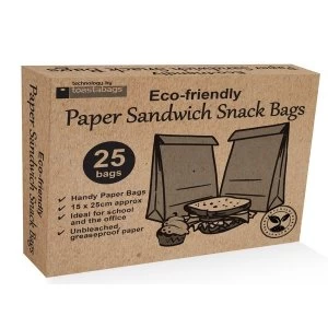 Image of Planit Eco Friendly Paper Sandwich Bags Pack 25
