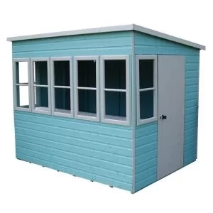 Image of Shire Sun 8X8 Pent Shiplap Wooden Summer House