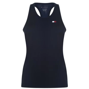 Image of Tommy Sport Back Logo Tank Top - Blue
