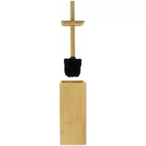 Image of Bamboo Toilet Brush & Holder Square M&W - Multi