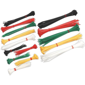 Image of Genuine SEALEY CT375 Cable Tie Assortment Pack of 375