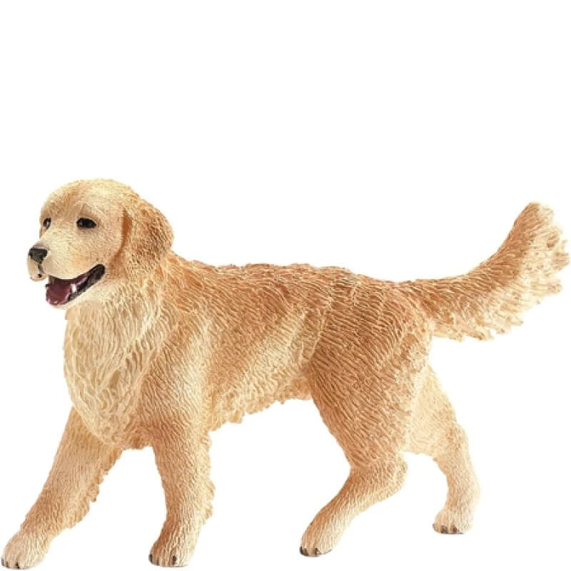 Image of Figurine: Schleich Farm World Female Golden Retriever Dog Toy Figure, 3 to 8 Years (16395) Multi