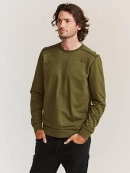 Image of Fatface Emsworth Sweatshirt - Dark Green