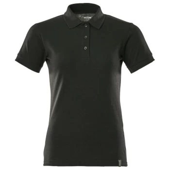Image of CROSSOVER SUSTAINABLE WOmens POLO SHIRT BLACK (M) - Mascot