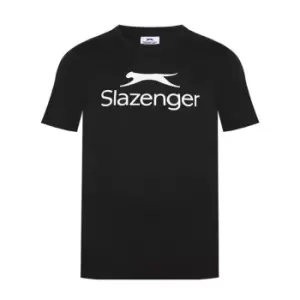 Image of Slazenger Large Logo Tee Mens - Black