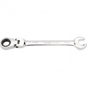 Image of Draper Expert Hi Torq Flexible Ratchet Combination Spanner 14mm