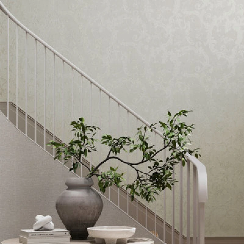 Image of Boutique Florentine Pearl Wallpaper Wallpaper One size White 39337901000