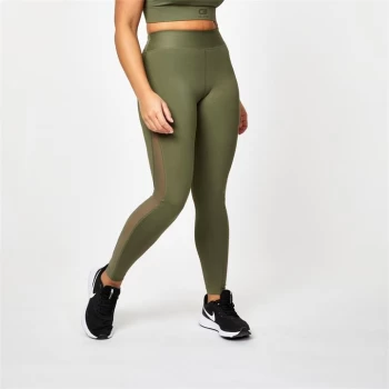 Image of USA Pro X Courtney Black Sports Fearless Leggings - Khaki