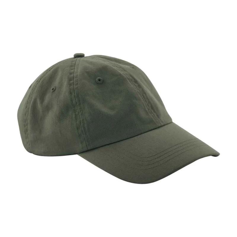 Image of Beechfield Womens 6 Panel Low Profile Cap in Dark Olive Dark Olive Female One Size