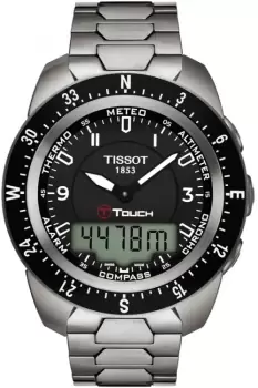 Image of Mens Tissot T-Touch Expert Titanium Alarm Chronograph Watch T0134204405700