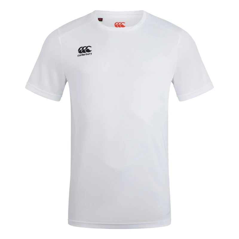 Image of Canterbury Canterbury Men Club Dry T-Shirt in White Size: X-Small White XS Male 5063806453369