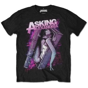 Image of Asking Alexandria - Coffin Girl Unisex X-Large T-Shirt - Black