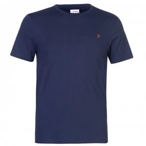 Image of Farah Vintage Denny Short Sleeve Tee - Navy